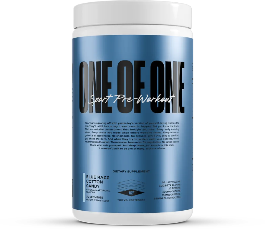 ONE OF ONE Sport Pre-Workout, Blue Razz Cotton Candy
