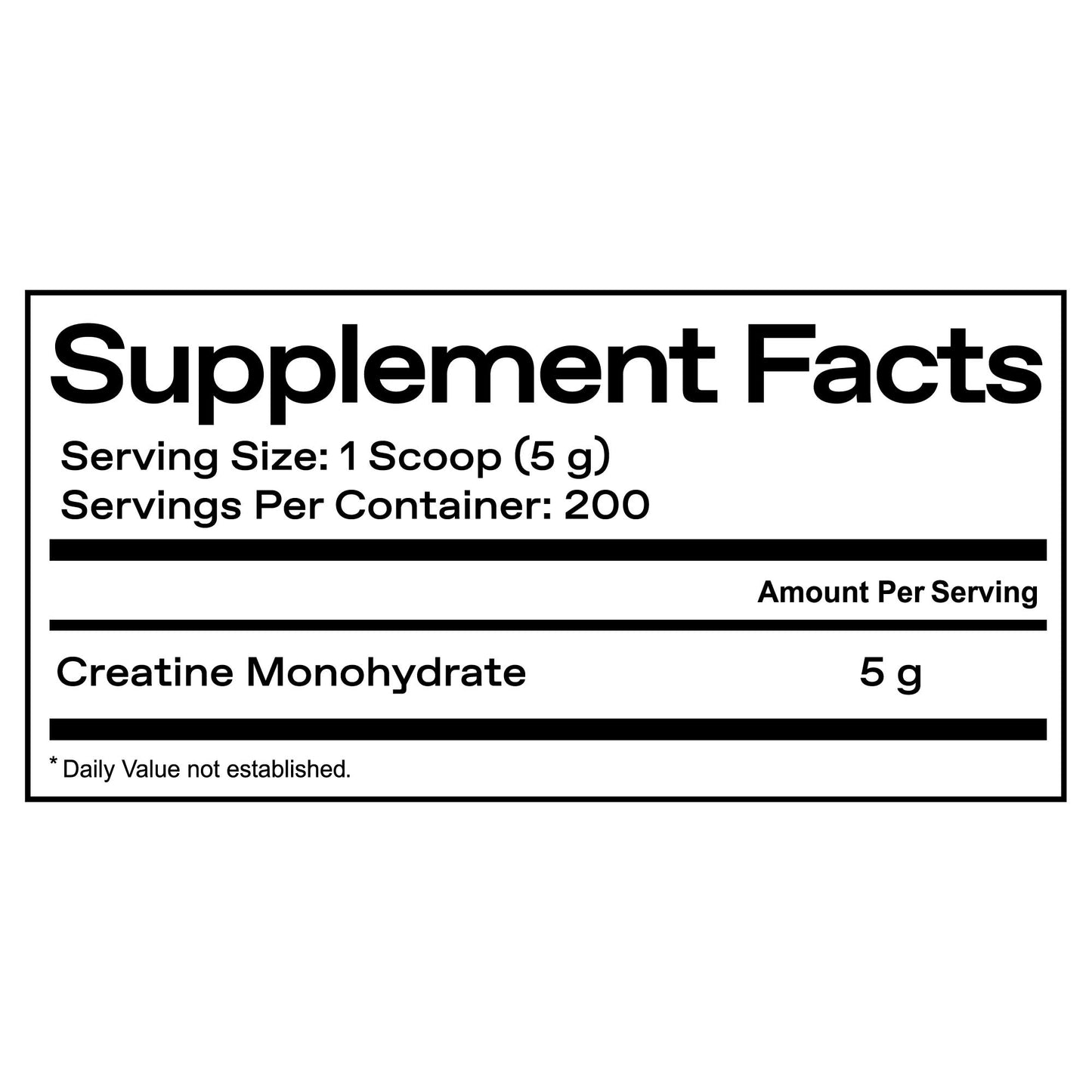 ONE OF ONE Creatine Monohydrate