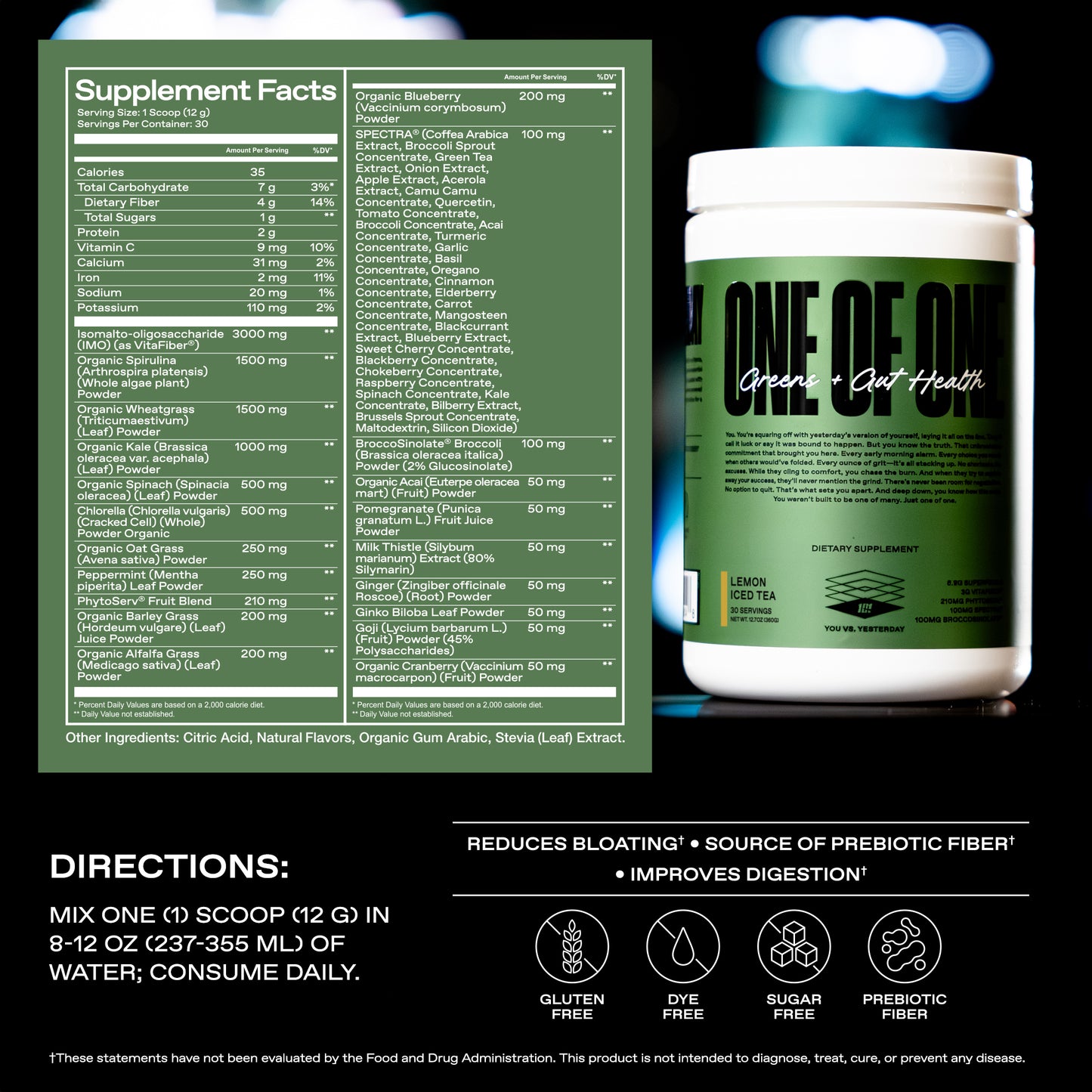 ONE OF ONE Greens + Gut Health